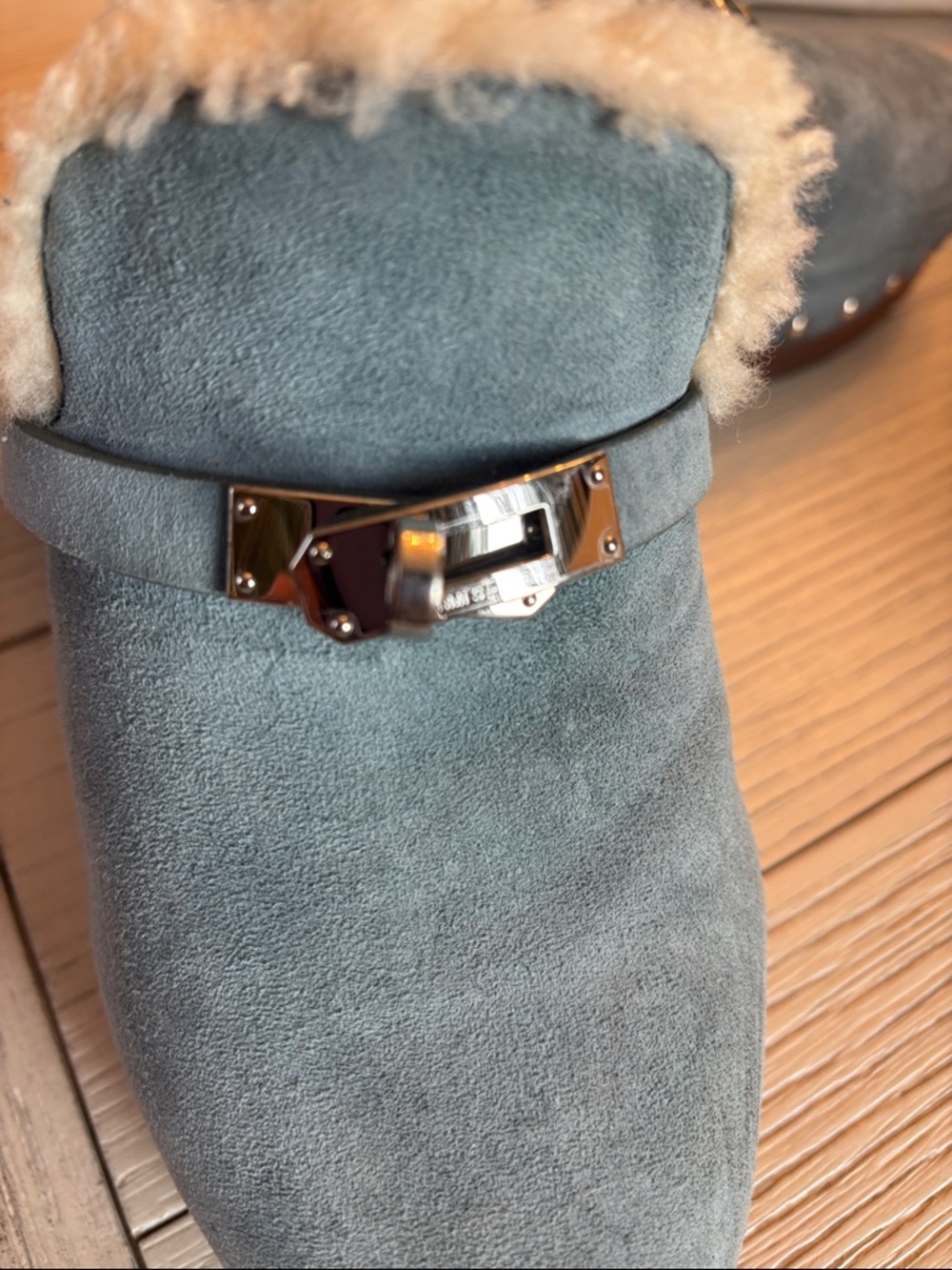 HERMES CARLOTTA MULES Sz 39 - Picture 3 of 14